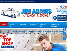 Tablet Screenshot of adamsautoclinic.com